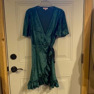 Pink Lily Wrap Dress